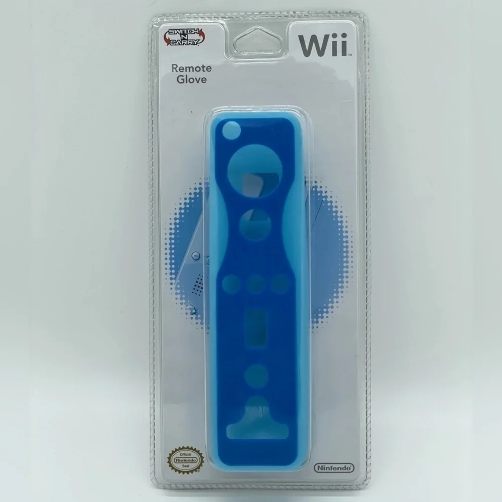 Nintendo Wii Silicone Blue Remote Glove Switch N Carry New In Package